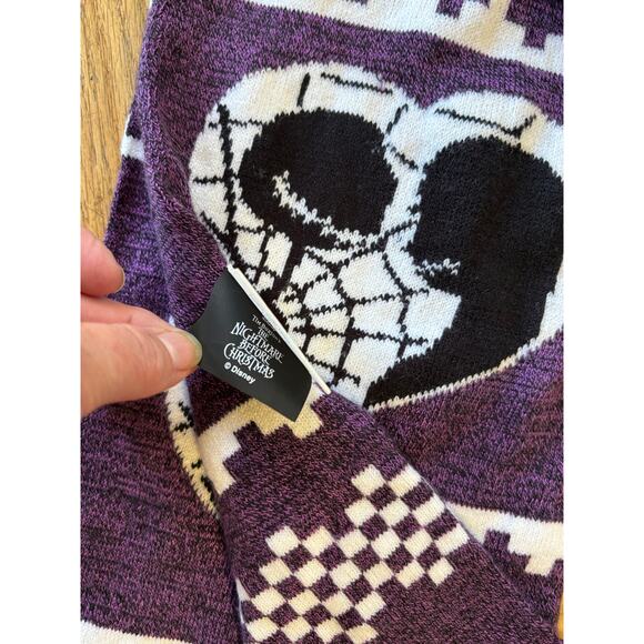 Disney The Nightmare Before Christmas Jack Skellington Knit Scarf Winter Soft - Picture 4 of 4